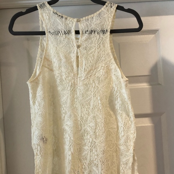 NWOT American Eagle Sheer long lace tank top - Picture 6 of 7